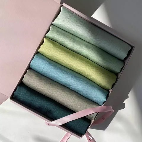 Exclusive Silk Hijab Gift Box - Emerald Fantasy