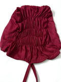 Essential Ruched Hijab Cap - Maroon