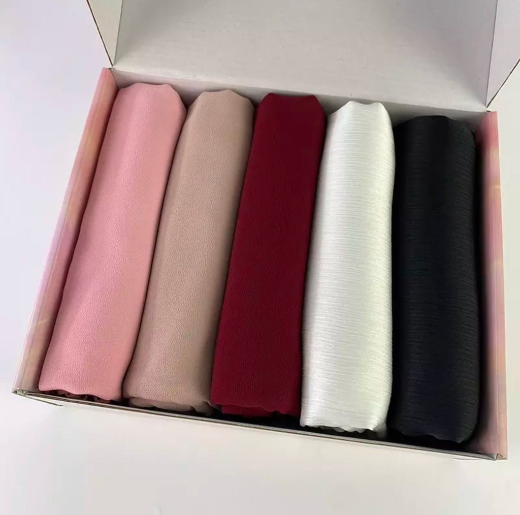 Georgette + Silk Hijab Box