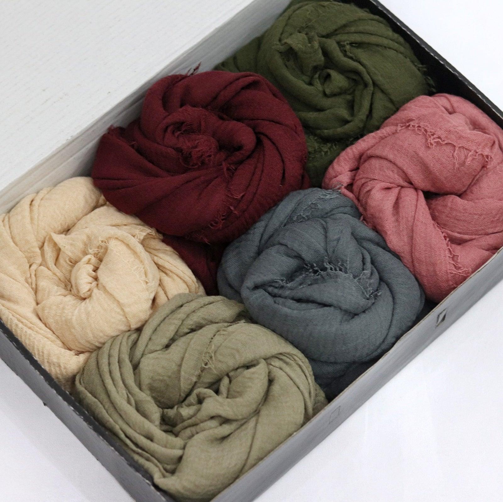 Crinkle Lawn Hijab Box -  Autumn Spice