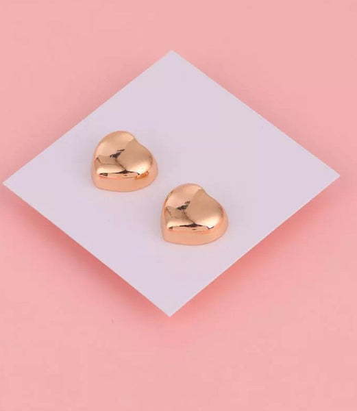 Heart Metallic Pins - Set Of 2