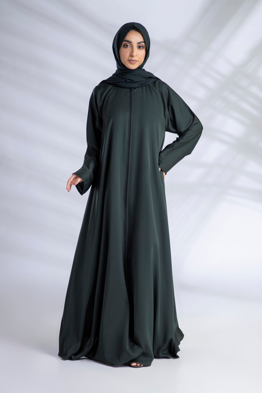 Premium Everyday Abaya + Hijab Set - Emerald