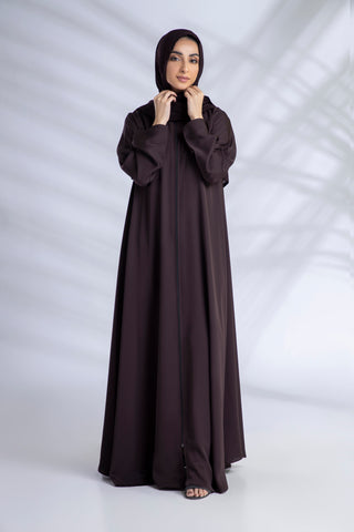 Premium Everyday Abaya Set - Coffee