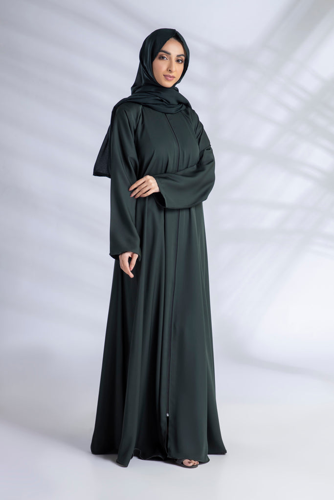 Premium Everyday Abaya Set - Emerald – Hijab Heaven Co